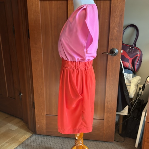 H &M Color-block pink and orange pockets Sz 8 - Picture 5 of 9